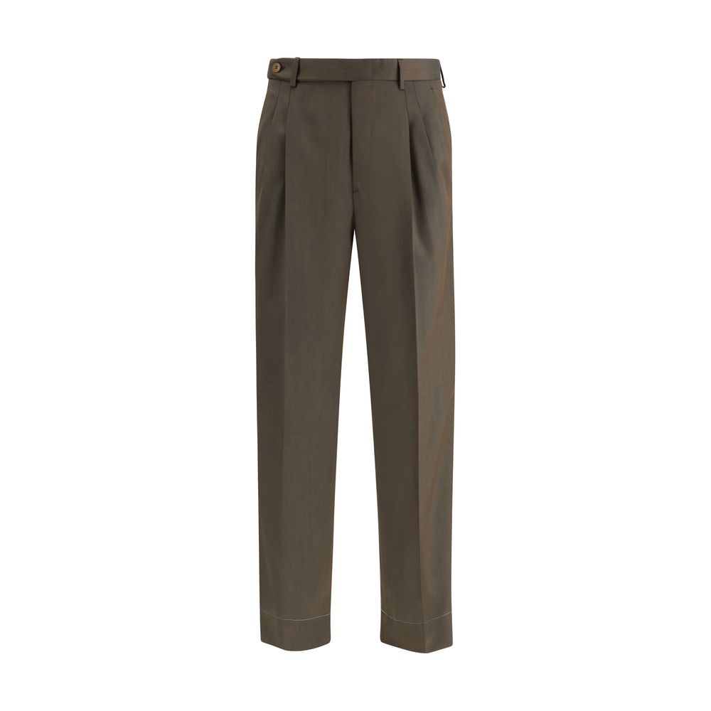 Brioni Bicolor Fleece Wool Casual Pants Brioni