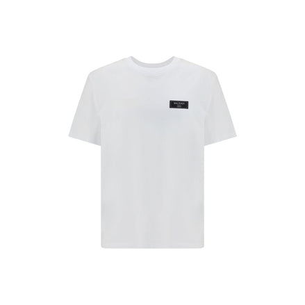 Balmain White Cotton T-Shirt Balmain