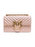 Pink Leather Love One Mini Shoulder Bag PINKO